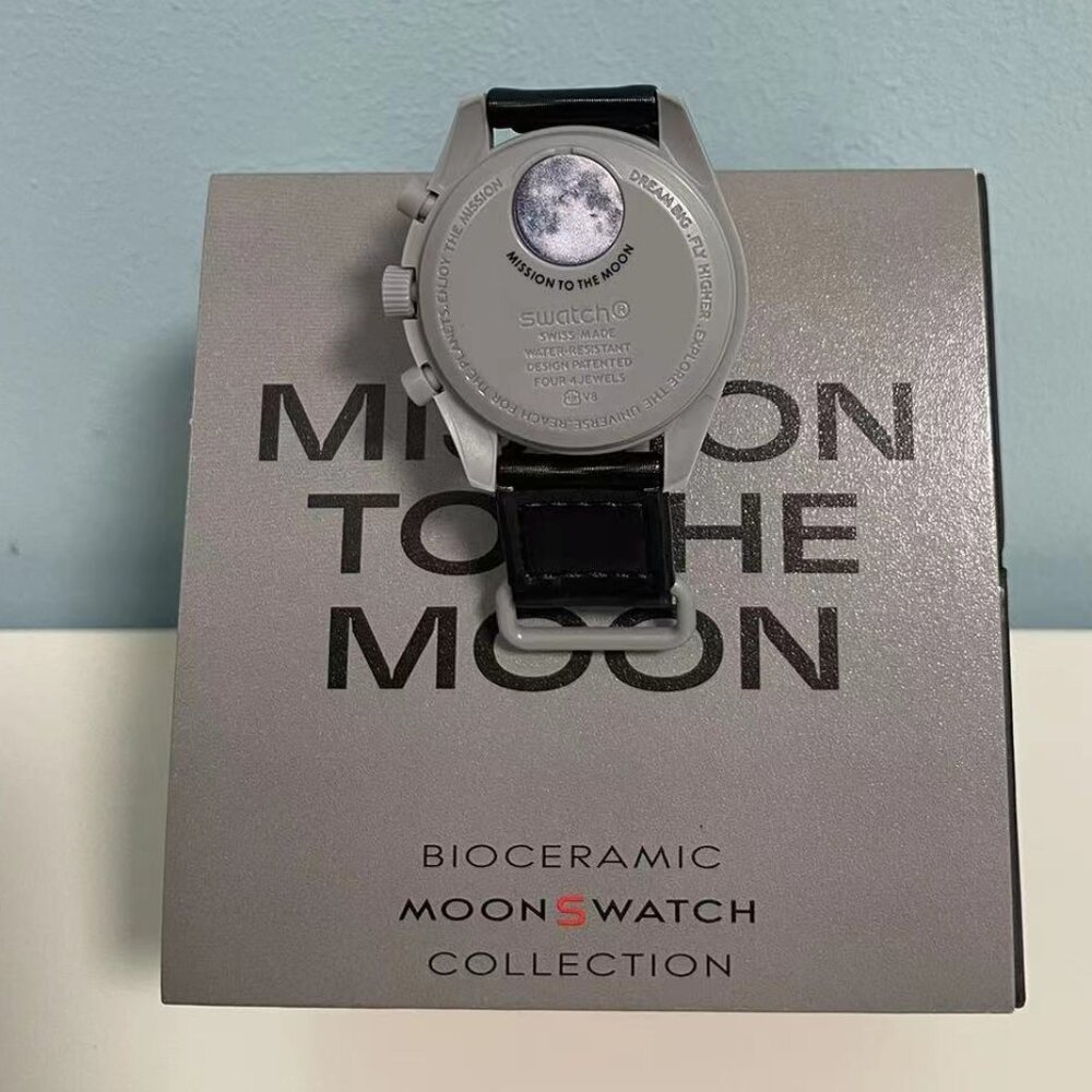 🍪 Swatch x Omega MoonSwatch Mission to Moon Watch | Bioceramic Gray Dial - Picture 5 of 6